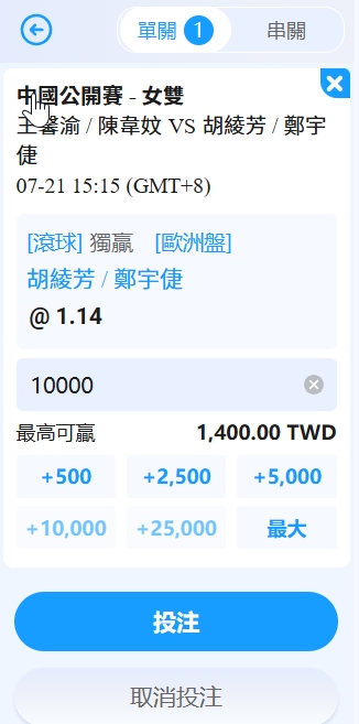 羽球運彩